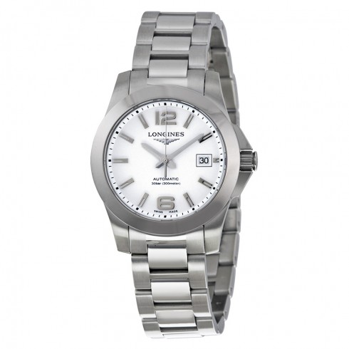 Longines Conquest Automatic White Dial Stainless Steel Ladies Watch L3.276.4.16.6 watches