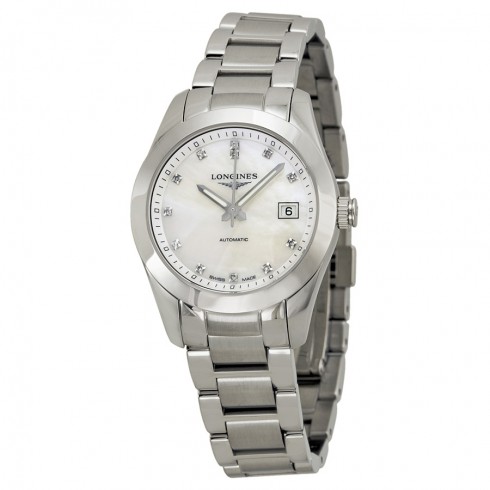 Longines Conquest Classic Automatic Mother of Pearl Dial Stainless Steel Ladies Watch L22854876 watches