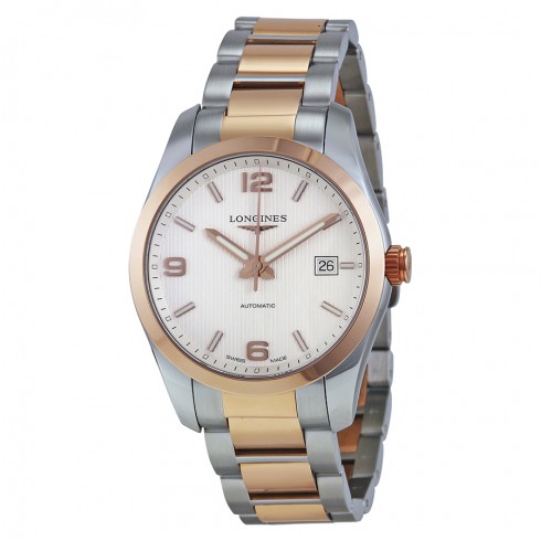 Longines Conquest Classic Automatic Silver Dial Stainless Steel and 18k Rose Gold Men's Watch L2.785.5.76.7 watches