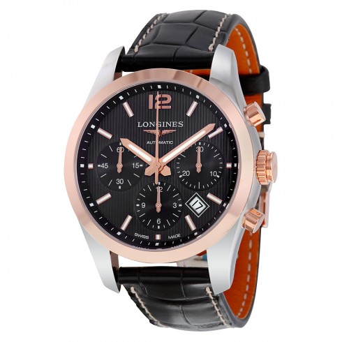 Longines Conquest Classic Black Dial Chronograph Automatic Men's Watch L2.786.5.56.3 watches