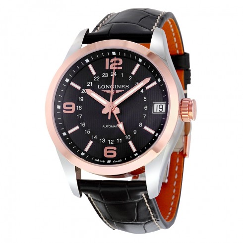 Longines Conquest Classic Black Dial GMT Automatic Men's Watch L2.799.5.56.3 watches