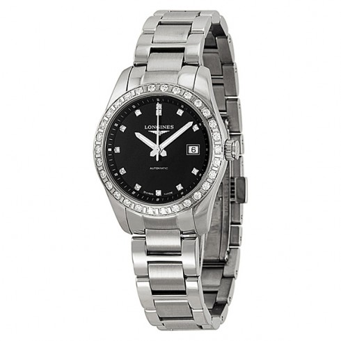 Longines Conquest Classic Black Dial Stainless Steel Ladies Watch L22850576 watches