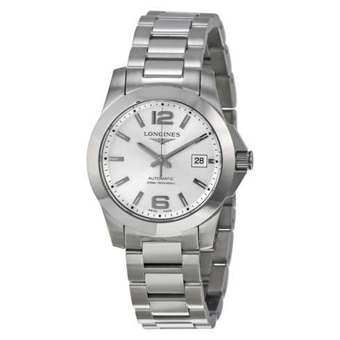 Longines Conquest Silver Dial Automatic Ladies Watch L3.276.4.76.6 watches