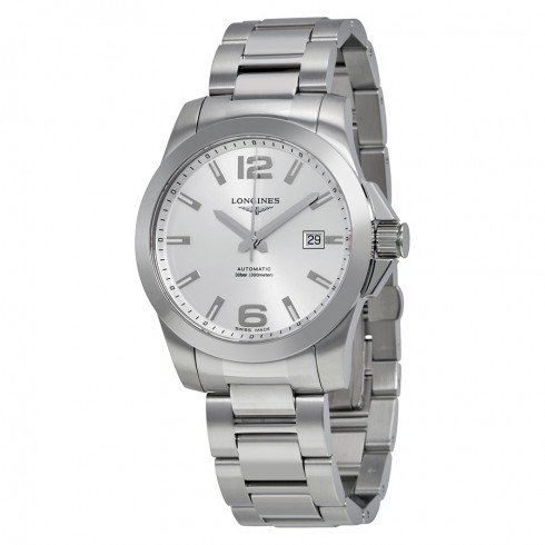 Longines Conquest Silver Dial Stainless Steel Automatic Ladies Watch L36774766 watches