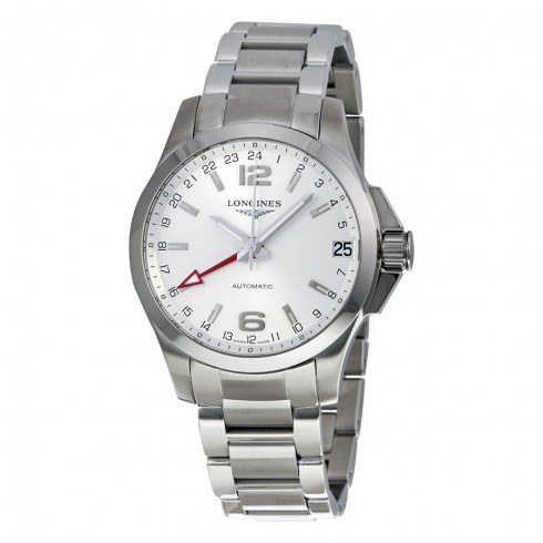 Longines Conquest Silver Dial Stainless Steel Bracelet Men's Watch L3.687.4.76.6 watches