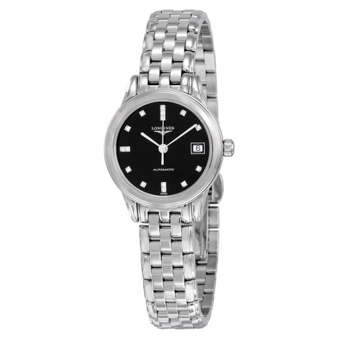 Longines Diamond Automatic Black Dial Stainless Steel Ladies Watch L4.274.4.59.6 watches
