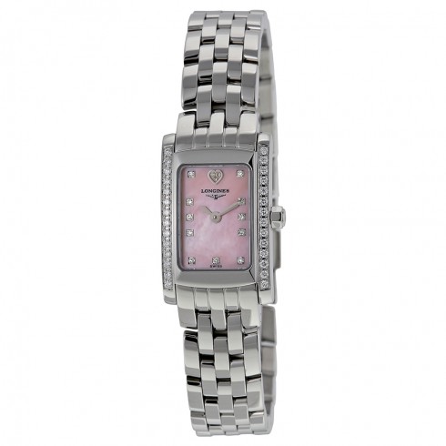 Longines Dolce Vita Pink Mother of Pearl Stainless Steel Ladies Watch L51580936 watches