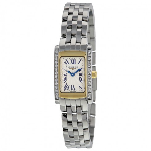 Longines Dolce Vita Silver Dial Diamond Stainless Steel Ladies Watch L51585786 watches