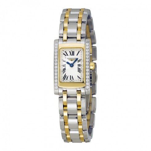 Longines Dolce Vita Silver Dial Diamond Two Tone Ladies Watch L5.158.5.78.7 watches