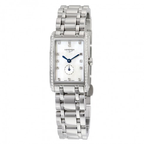 Longines Dolce Vita White Mother of Pearl Dial Stainless Steel Ladies Watch L52550876 watches
