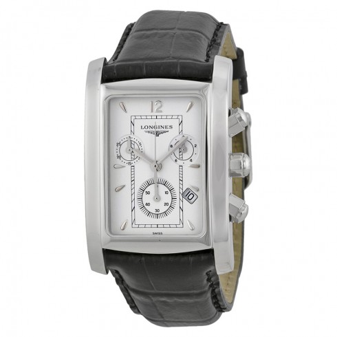 Replica Longines DolceVita Chronograph White Dial Leather Men's Watch L5.680.4.16.2 Watch