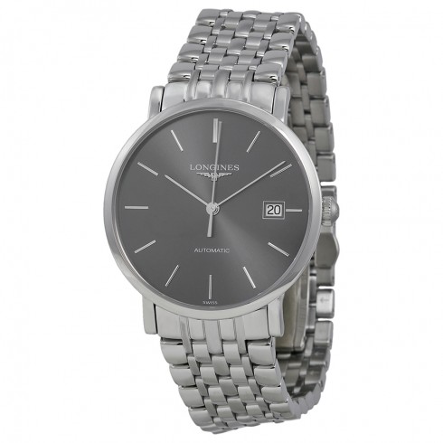 Longines Elegance Automatic Grey Dial Stainless Steel Watch L48104726 watches