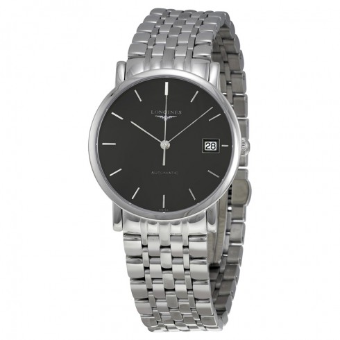 Longines Elegant Collection Auto Sunray Gray Dial Stainless Steel Ladies Watch L4.809.4.72.6 watches