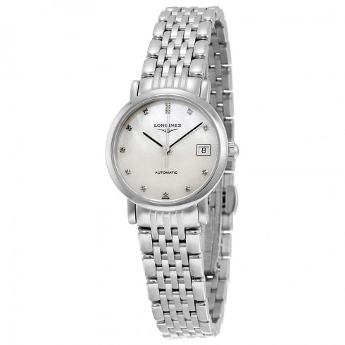 Longines Elegant Mother of Pearl Dial Stainless Steel Ladies Watch L43094876 watches