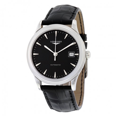 Longines Flagship Automatic Black Dial Black Leather Men's Watch L4.874.4.52.2 watches