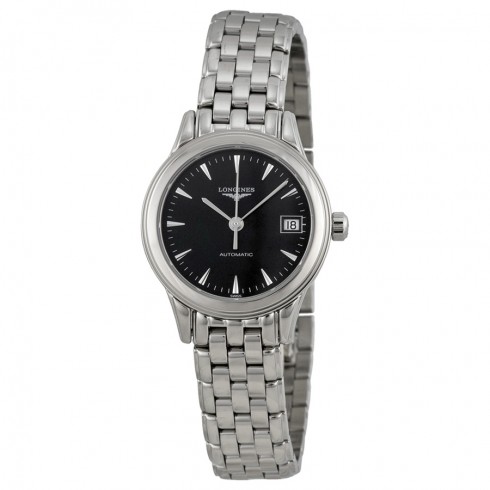 Longines Flagship Automatic Black Dial Stainless Steel Ladies Watch L42744526 watches