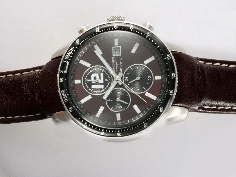 Longines Grande Vitesse L3.636.4.50.0 Stainless Steel Bezel Brown Dial Automatic Watch watches