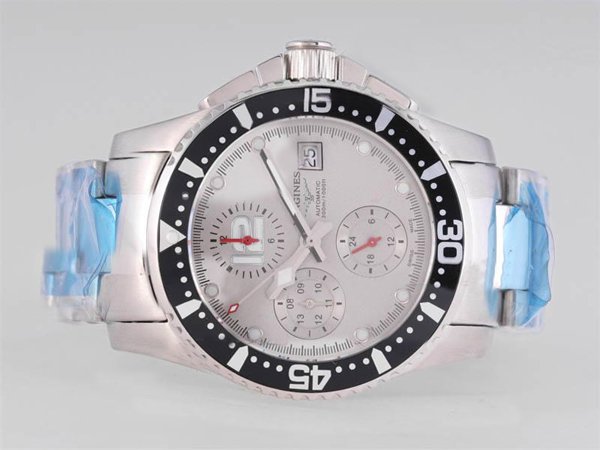 Longines Grande Vitesse L3.637.4.50.0 Grey Dial White Stainless Steel Strap Round Watch watches