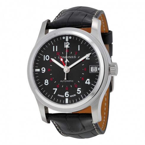 Longines Heritage Avigation Automatic Black Dial Black Leather Men's Watch L28314532 watches