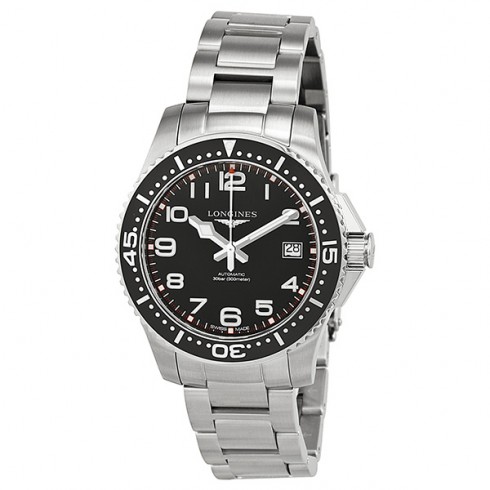 Longines Hydro Conquest Black Dial Stainless Steel Men's Watch L36944536 watches