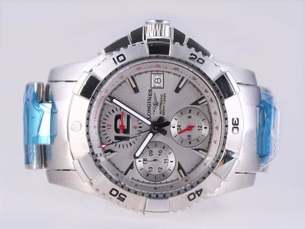 Longines Hydro-Conquest L3.644.4.56.6 Automatic Stainless Steel Bezel Watch watches