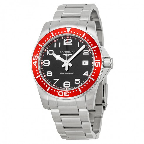 Longines HydroConquest Black Dial Stainless Steel Bracelet Men's Watch L36894596 watches