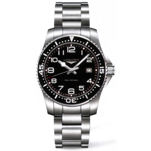 Longines HydroConquest Black Dial Stainless Steel Men's Watch L3.688.4.53.6 watches