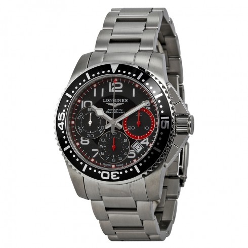 Longines Hydroconquest Chronograph Black Dial Stainless Steel Men's Watch L36964536 watches