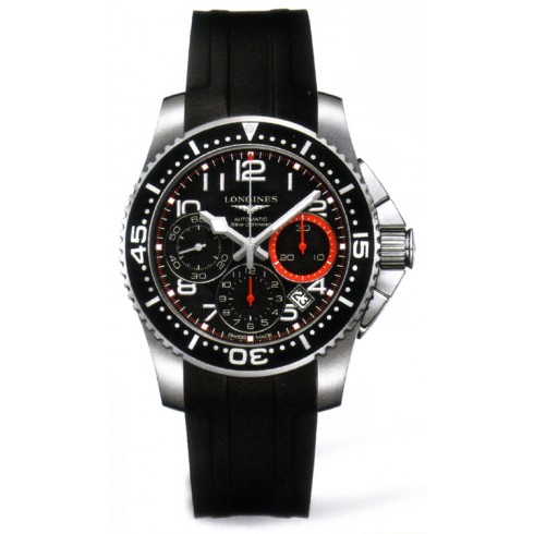 Longines HydroConquest Chronograph Black Dial Steel Men's Watch L3.696.4.53.2 watches
