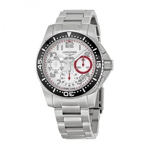 Longines HydroConquest Chronograph White Dial Stainless Steel Men's Watch L36964136 watches