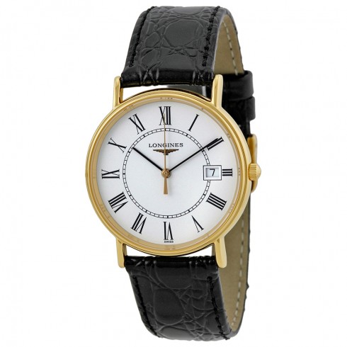 Longines La Grande Classique Presence White Dial Black Leather Men's Watch L47202112 watches