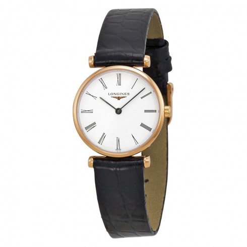 Longines La Grande Classique White Dial Black Leather Ladies Watch L42091912 watches