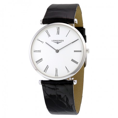 Longines La Grande Classique White Dial Black Leather Ladies Watch L47554112 watches
