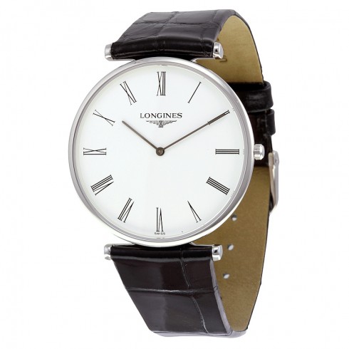 Longines La Grande Classique White Dial Black Leather Ladies Watch L4.766.4.11.2 watches