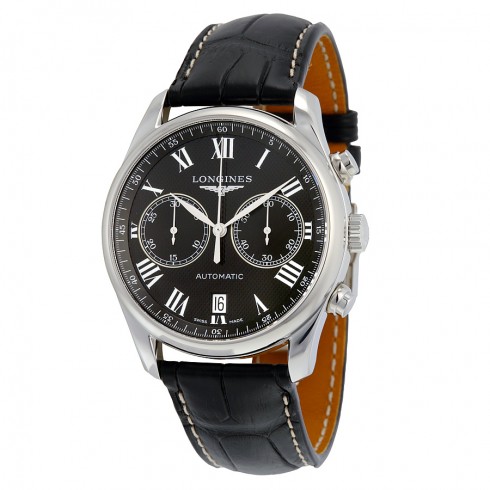 Longines Master Automatic Black Dial Black Leather Men's Watch L26294517 watches