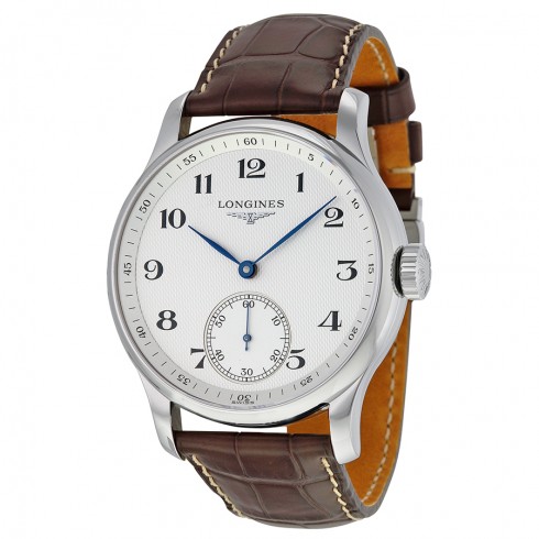 Longines Master Automatic Silver Dial Brown Leather Watch L26404783 watches
