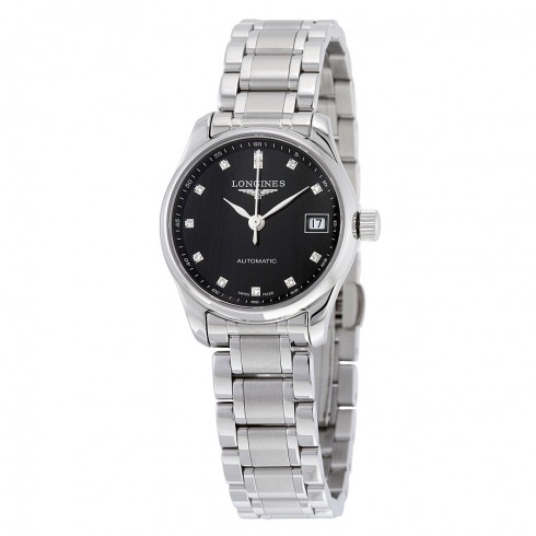 Longines Master Collection Black Dial Stainless Steel Automatic Ladies Watch L2.128.4.57.6 watches