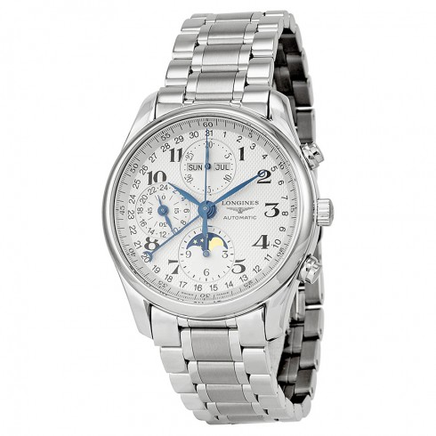 Longines Master Collection Chronograph Silver Dial Stainless Steel Men's Watch L26734786 watches