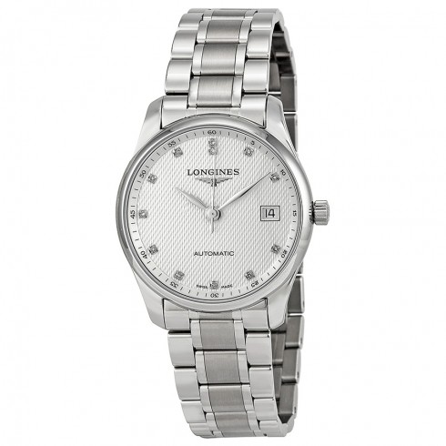 Longines Master Collection Silver Diamond Dial Stainless Steel L25184776 watches