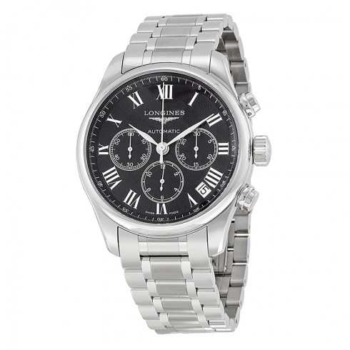 Longines Masters Automatic Chronograph Black Dial Stainless Steel Men's Watch L26934516 watches