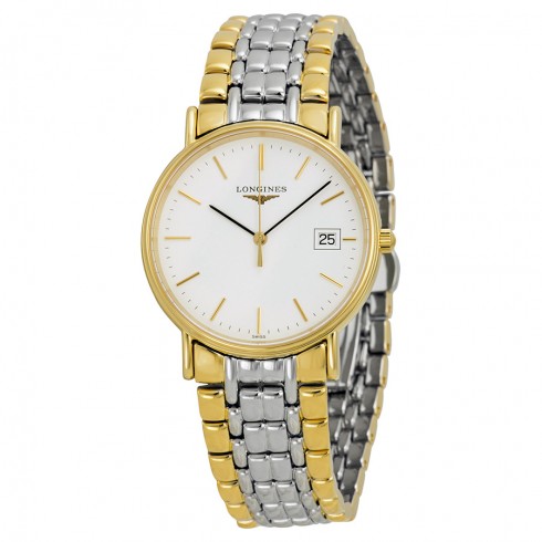 Longines Presence White Dial Two-tone Men's Watch L47202127 watches