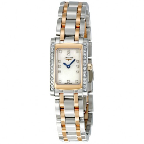 Longines Prima Luna Mother of Pearl Diamond Dial Two Tone Ladies Watch 51585897 watches