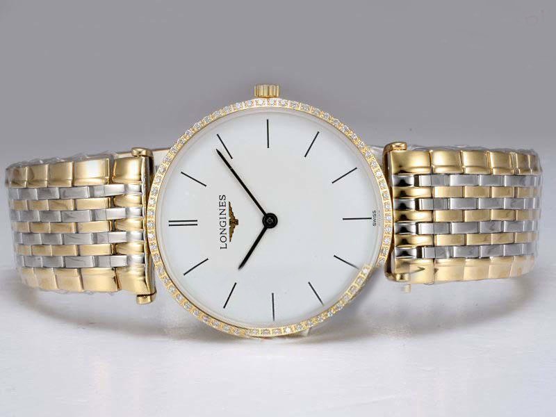 Longines PrimaLuna L8.113.0.16.6 White Dial Round Stainless Steel Case Watch watches