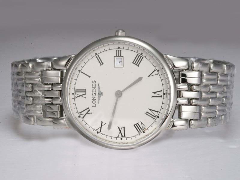 Longines PrimaLuna L8.114.4.71.6 Round Quartz White Dial Watch watches