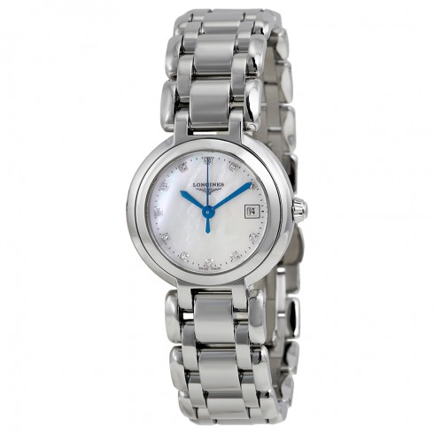 Longines PrimaLuna White Mother of Pearl Dial Stainless Steel Ladies Watch L81104876 watches