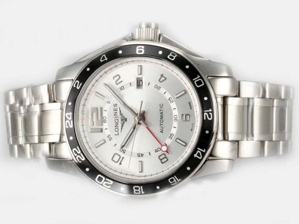 Longines Sport Higher L2.678.6.11.2 40mm Quartz Chronograph White Dial Watch watches