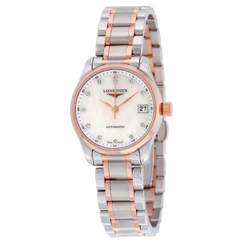 Longines The Longines Master Collection Mother Of Peral Dial Stainless Steel Ladies Automatic Watch L21285897 watches