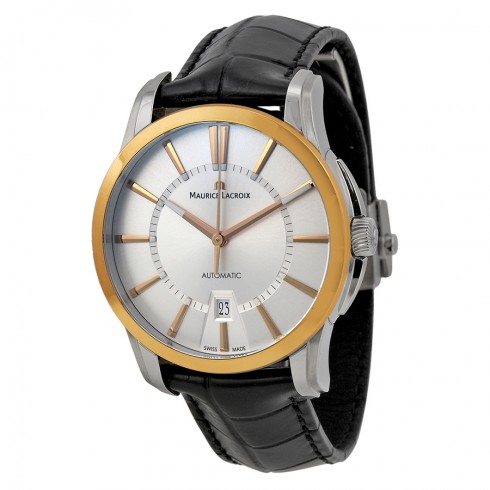 Maurice Lacroix Date Automatic Dial 18Kt Rose Gold Men's Watch PT6148-PS101-130 watches
