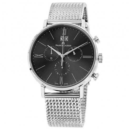 Maurice Lacroix Eliros Chronograph Anthracite Dial Stainless Steel Men's Watch EL1088-SS002-810 watches