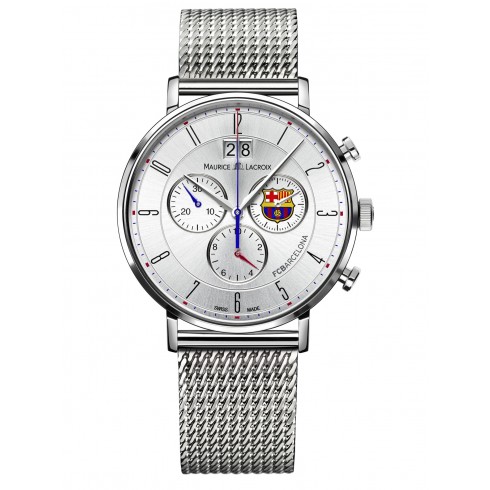 Maurice Lacroix Eliros Chronograph Silver Dial Stainless Steel Men's Quartz Watch EL1088-SS002-120 watches